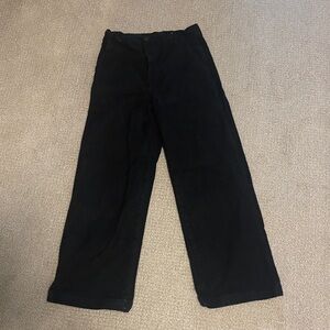 THE GREAT. Women's Black Wide Leg Pants
